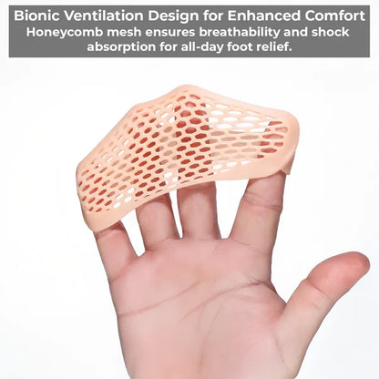 Gel Metatarsal Pads with Ventilation Pores and Non-Adhesive Design, Washable