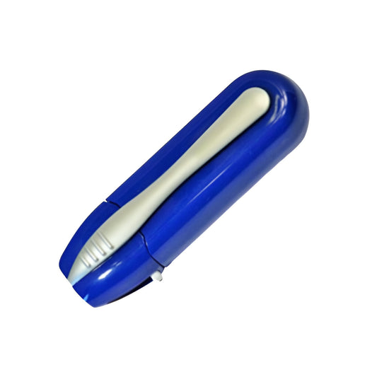 Eyeglass Cleaner with Retractable Brush and Carbon Pads, Pocket Sized