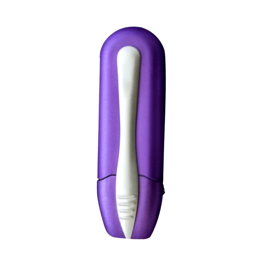 Eyeglass Cleaner with Retractable Brush and Carbon Pads, Pocket Sized