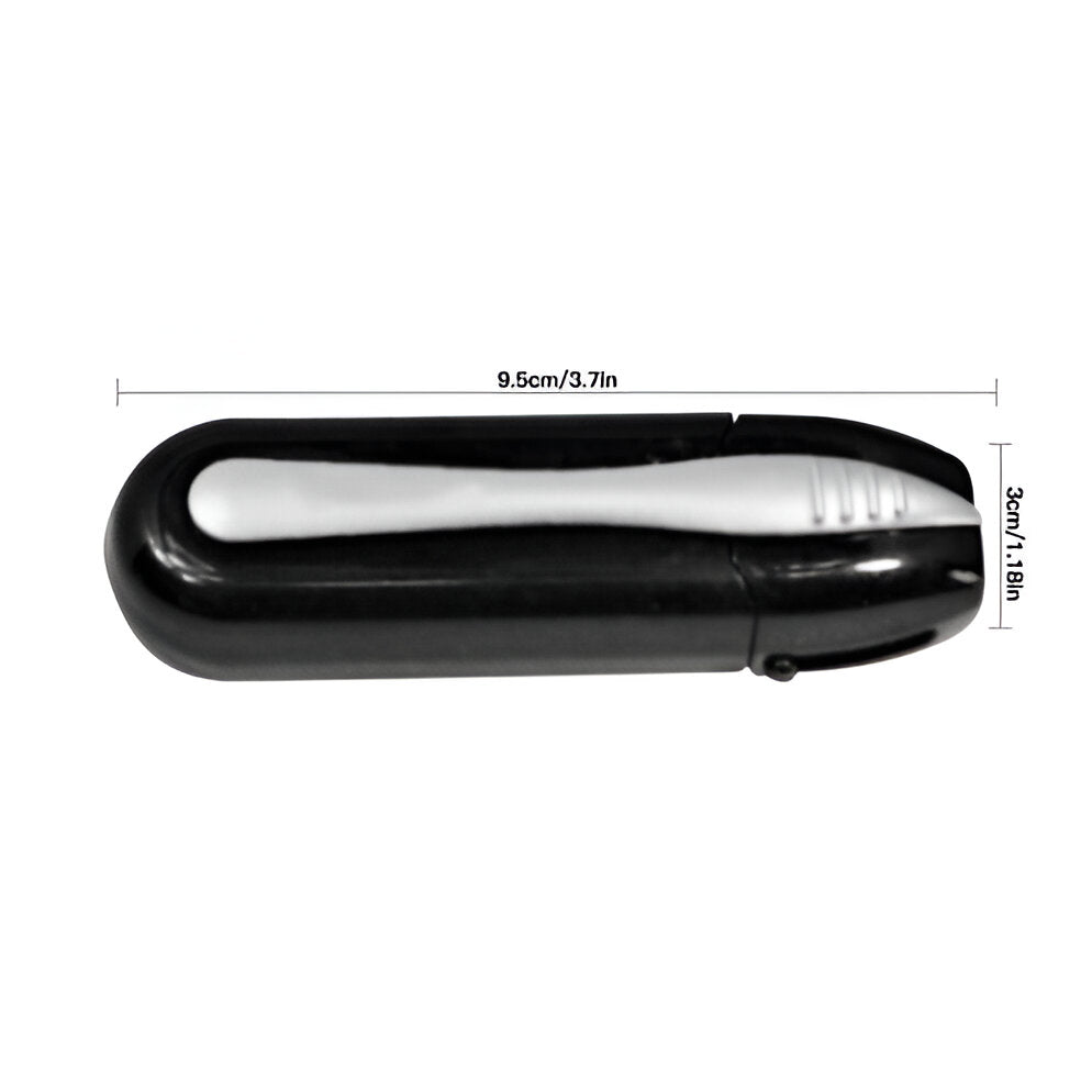 Eyeglass Cleaner with Retractable Brush and Carbon Pads, Pocket Sized