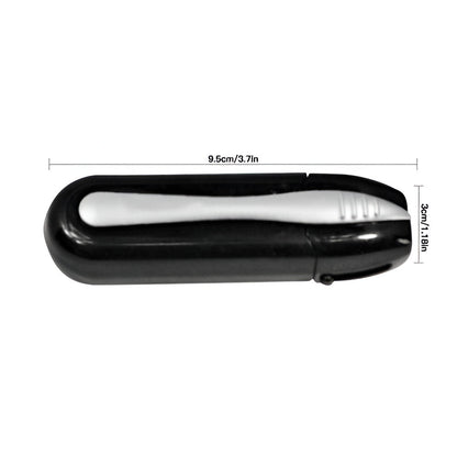 Eyeglass Cleaner with Retractable Brush and Carbon Pads, Pocket Sized