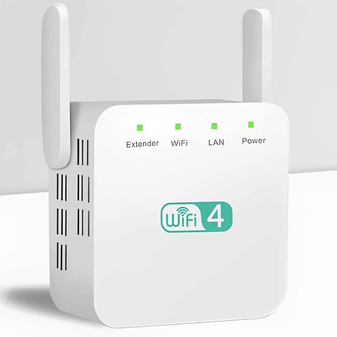 WiFi Signal Repeater with Wall Penetrating Antenna and Multi-Device Support
