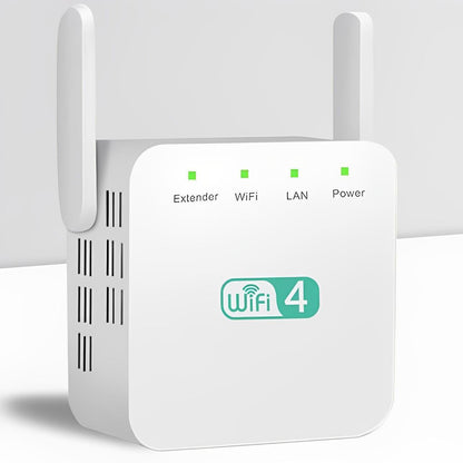 WiFi Signal Repeater with Wall Penetrating Antenna and Multi-Device Support