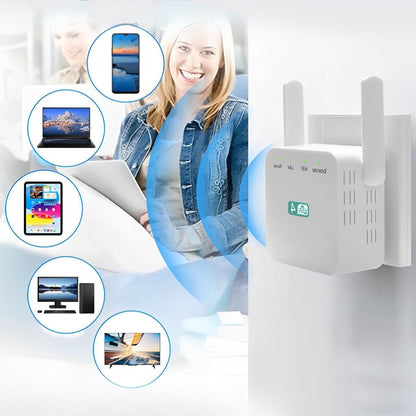 WiFi Signal Repeater with Wall Penetrating Antenna and Multi-Device Support