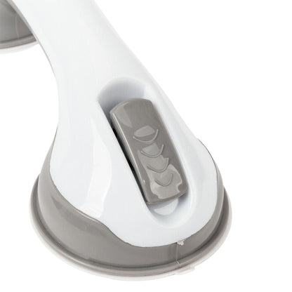 Suction Cup Grab Bar with Dual Pressure Locks and Textured Handle, 300lb Capacity