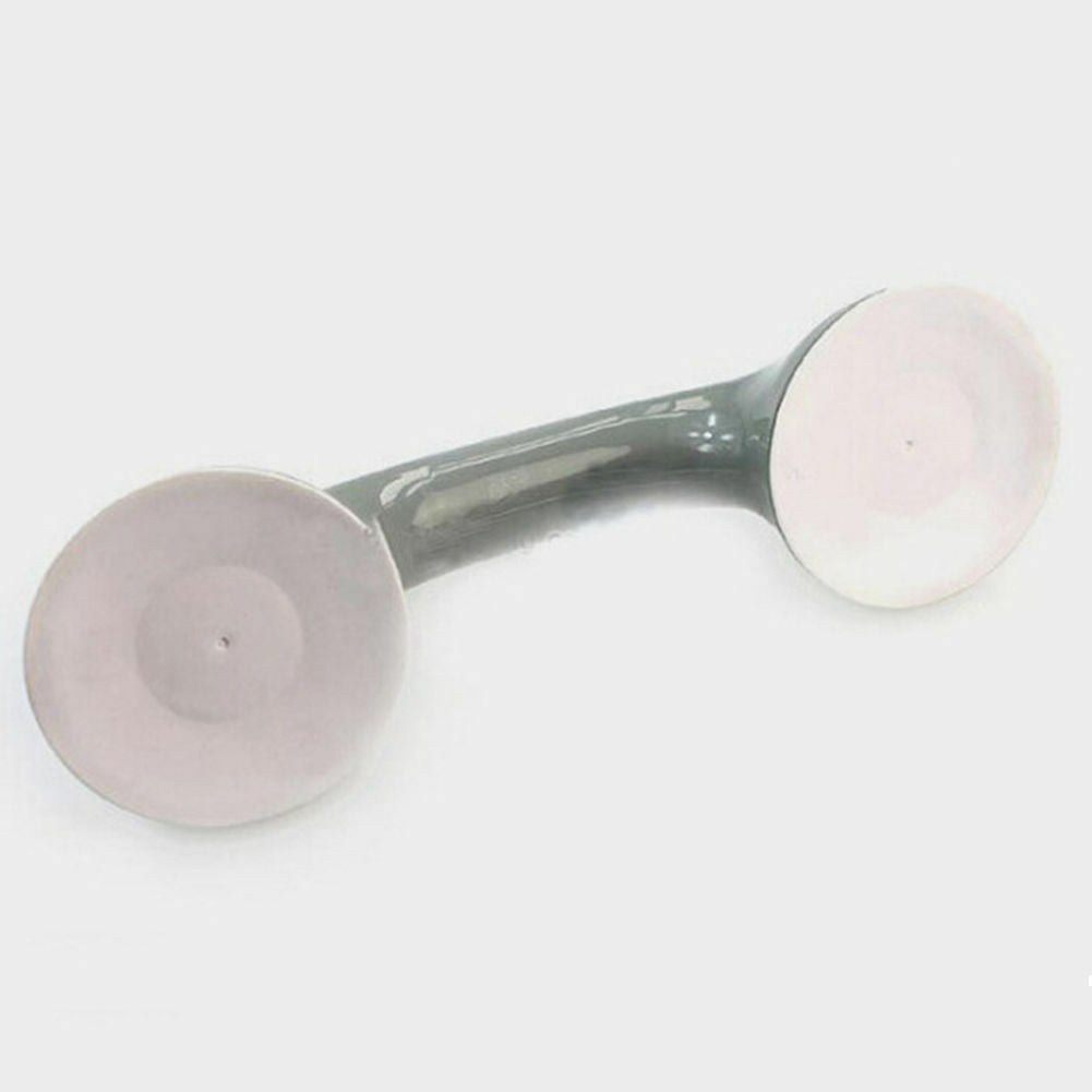 Suction Cup Grab Bar with Dual Pressure Locks and Textured Handle, 300lb Capacity