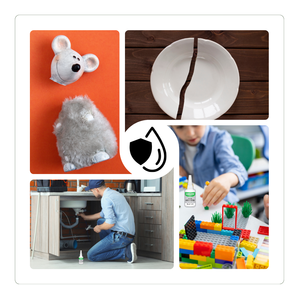 High Strength Clear Adhesive with Waterproof Bond and Flexible Shockproof Formula